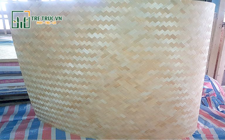 Tấm cót ép tre 1 lớp xuất khẩu trang trí - Tre Trúc VN