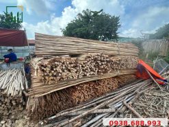 Cừ bạch đàn bóc vỏ trang trí - Tre Trúc VN - LH 0938.688.993