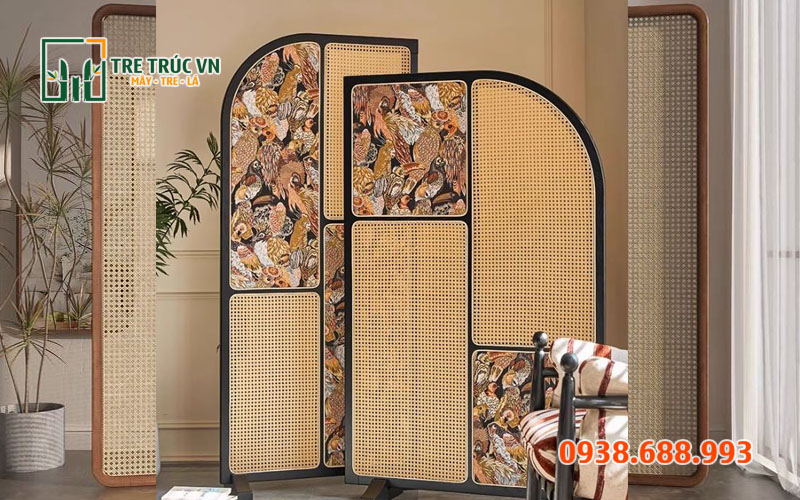 Mây Mắt Cáo Nhựa Giả Mây — Ốp Tường, Vách Ngăn Giá Rẻ TPHCM Trang trí backdrop sự kiện bằng mây mắt cáo nhựa