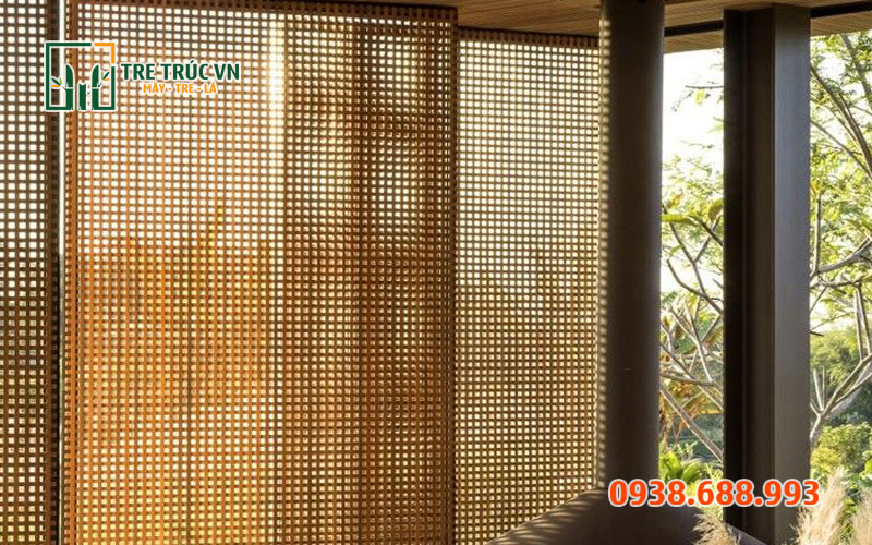 Mây Mắt Cáo Nhựa Giả Mây — Ốp Tường, Vách Ngăn Giá Rẻ TPHCM Mây mắt cáo nhựa trang trí ban công sân vườn