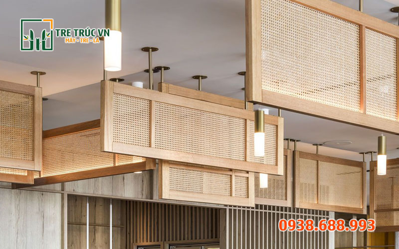 Mây Mắt Cáo Nhựa Giả Mây — Ốp Tường, Vách Ngăn Giá Rẻ TPHCM Mây mắt cáo nhựa ốp tường quán cafe ngoài trời